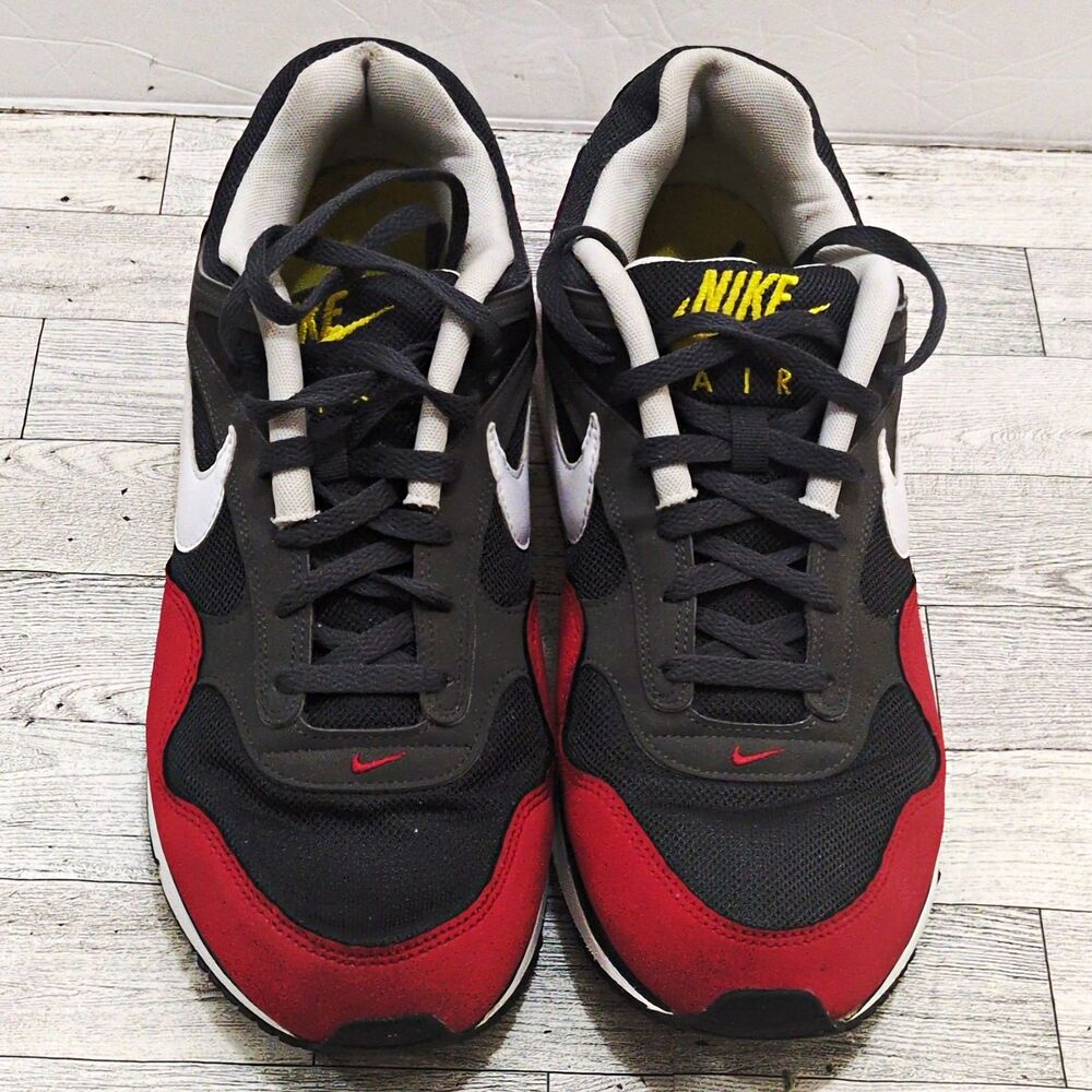 Nike Air Max Ivo Men’s Low Top Size 13 Sneakers Mesh Black/Red/White 511416-016
